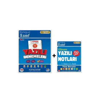 9. Sınıf Yazılı Denemeleri ve Yazılı Notları 1. Dönem  - Tonguç Yayınları
