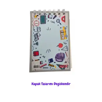A7 Not Defteri - Üstten Spiralli (7*10 Cm)