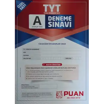 TYT Deneme Sınavı - Puan yayınları