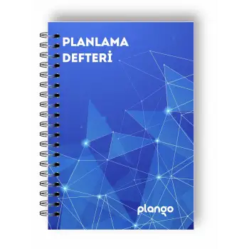 Mavi Işıklar Günlük Planlayıcı Defter - Ders Çalışma Planlayıcı Defteri - Planlama Defteri