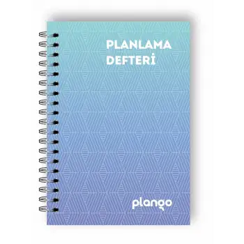 Mavi Çizgiler Günlük Planlayıcı Defter -  Ders Çalışma Planlayıcı Defteri - Planlama Defteri
