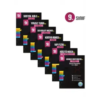 9. Sınıf Yazılı Provaları Seti - 7 Kitap 1 ve 2. Dönem - Tonguç Yayınları