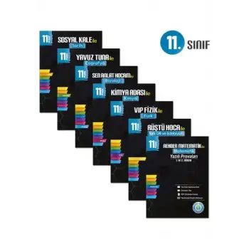 11. Sınıf Yazılı Provaları Seti - 7 Kitap 1 ve 2. Dönem - Tonguç Yayınları