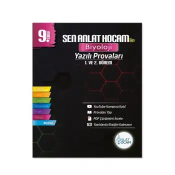9. Sınıf Biyoloji Yazılı Provaları - Sen Anlat Hocam