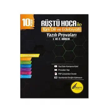 10. Sınıf Türk Dili ve Edebiyatı Yazılı Provaları - Rüştü Hoca