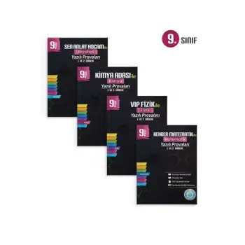 9. Sınıf Yazılı Provaları SAYISAL Set - 4 Kitap 1 ve 2. Dönem - Tonguç Yayınları