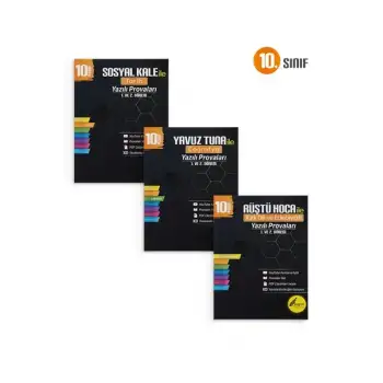 10. Sınıf Yazılı Provaları SÖZEL Set - 3 Kitap 1 ve 2. Dönem - Tonguç Yayınları