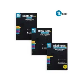 11. Sınıf Yazılı Provaları SÖZEL Set - 3 Kitap 1 ve 2. Dönem - Tonguç Yayınları
