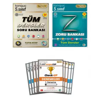 5. Sınıf Tüm Dersler - Zoru Bankası ve Check-UP Seti - Tonguç Yayınları