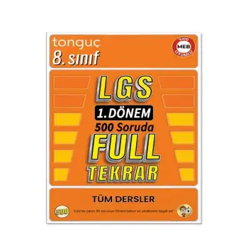 8. Sınıf - LGS 1. Dönem Full Tekrar Soru Bankası - Tonguç Yayınları