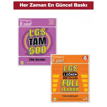 8. Sınıf - LGS 1. Dönem Full Tekrar + LGS Tam 500 Soru Bankası