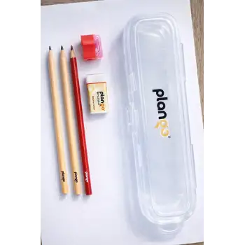 Plango Kalem Seti - Sınav Kalem Seti ve Plastik Kalem - Saklama Kutusu 