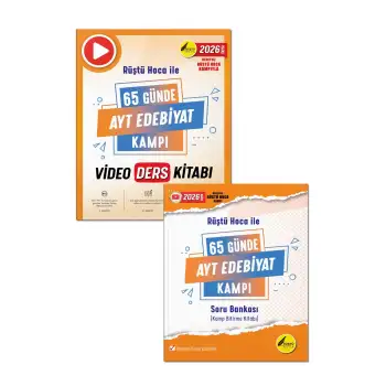 65 Günde AYT Edebiyat Kamp Kitabı - 65 Günde AYT Edebiyat Video Ders Kitabı
