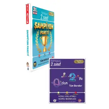 2. Sınıf Şampiyon Paketi + 0dan 2ye Konu Anlatımlı Tonguç Yayınları
