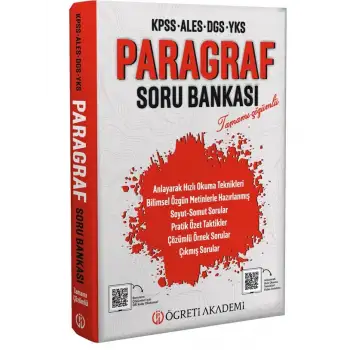 KPSS ALES DGS YKS Paragraf Soru Bankası - Pegem Akademi