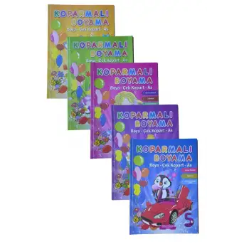 Koparmalı Boyama Defteri 5li SET - Boya Kopar Sergile