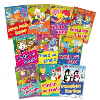 Mini Masallar 3 Set - (10 Kitap) - Timaş