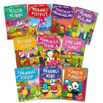 Mini Masallar 1 Set - (10 Kitap) - Timaş