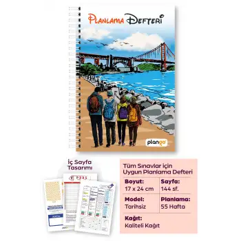 Plango Planlama Defteri TYT - AYT - LGS - KPSS Sınav Planlama Defteri
