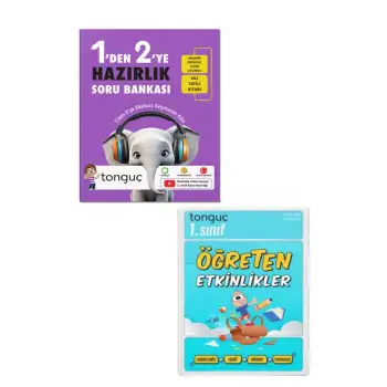 1den 2ye Hazırlık Kitabı + Öğreten Etkinlikler - Tonguç Yayınları