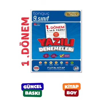 9. Sınıf Yazılı Denemeleri 1. DÖNEM 1 ve 2. Yazılı - Tonguç Yayınları
