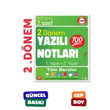 7. Sınıf Yazılı Notları 2. Dönem 1 ve 2. Yazılı - Tonguç Yayınları