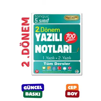 5. Sınıf Yazılı Notları 2. Dönem 1 ve 2. Yazılı - Tonguç Yayınları
