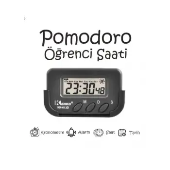 Kenko KK-613D Kronometre - Pomodoro Öğrenci Saati - Kronometreli Ders Çalışma Saati