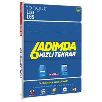 LGS 6 Adımda Hızlı Tekrar Soru Bankası - Tonguç Yayınları