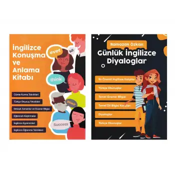 Günlük İngilizce Diyaloglar ve İngilizce Konuşma ve Anlama Kitabı - 2 Kitap -  Ramazan ÖZKAN