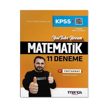 KPSS Matematik 11 Deneme Tamamı Video Çözümlü Yektugmat Marka Yayınları