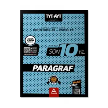TYT AYT Paragraf Son 10 Yıl Soru Ve Çözümleri A Yayınları