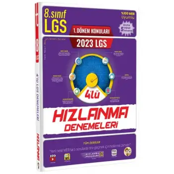2023 LGS 1. Dönem 4lü Hızlanma Denemeleri - Tonguç Yayınları