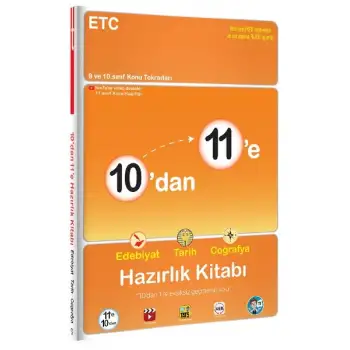 10dan 11e Edebiyat Tarih Coğrafya Hazırlık Kitabı - Tonguç Yayınları