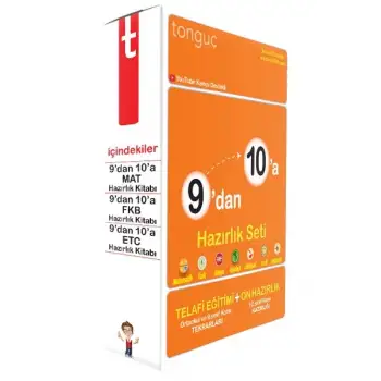 9dan 10a Hazırlık Seti - Tüm Dersler - Tonguç Yayınları