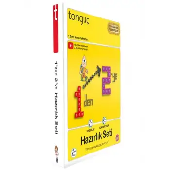1den 2ye Hazırlık Seti -  Tekrar Eğitimi ve Ön Hazırlık - Tonguç Yayınları