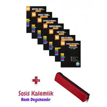 10. Sınıf Yazılı Provaları Seti - 7 Kitap 1 ve 2. Dönem + Sosis Kalem Kutusu
