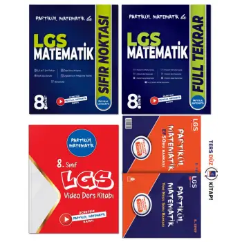 Partikül Matematik ile 8. Sınıf LGS Matematik FULL SET - 4 KİTAP