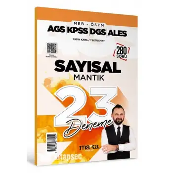 MEB AGS KPSS DGS ALES Sayısal Mantık 23 Deneme Tamamı Video Çözümlü Marka Yayınları