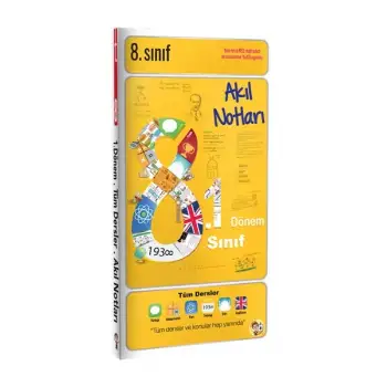 8.1 Akıl Notları Cep Boy 8. Sınıf 1. Dönem Ders Notları - Tonguç Yayınları