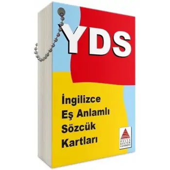 YDS İngilizce Eş Anlamlı Sözcük Kartları -  Delta Kültür Yayınevi