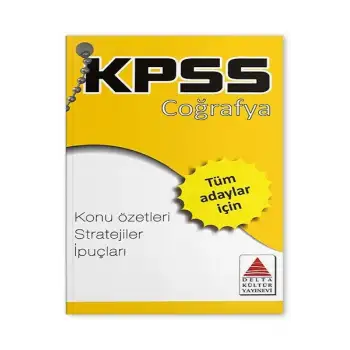 KPSS Coğrafya Strateji Kartları - Delta Kültür Yayınevi