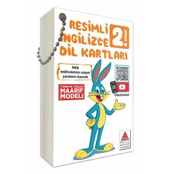 2.Sınıf Resimli İngilizce Dil Kartları - Delta Kültür Yayınları