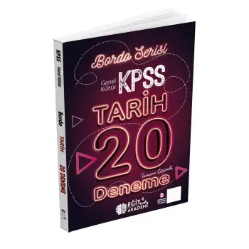 KPSS Tarih Tamamı Çözümlü 20 Bordo Deneme- Eğit Akademi