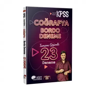 KPSS Coğrafya Bordo 23 Deneme Çözümlü - Eğit Akademi