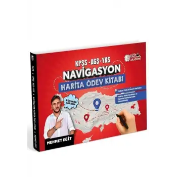 KPSS-AGS-YKS NAVİGASYON Harita Ödev Kitabı - Eğit Akademi