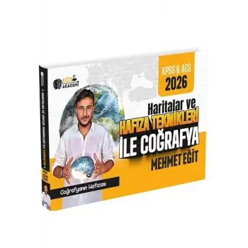 MEB AGS KPSS Mehmet Eğit Haritalar ve Hafıza Teknikleriyle Coğrafya - Eğit Akademi