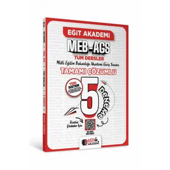 MEB AGS Tamamı Çözümlü 5 Deneme - Mehmet Eğit
