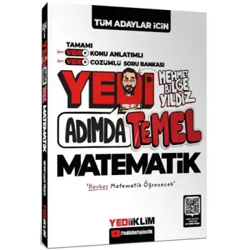 Tüm Adaylar için Yedi Adımda Temel Matematik Video Konu Anlatımlı Video Çözümlü Soru Bankası Yediiklim Yayınları