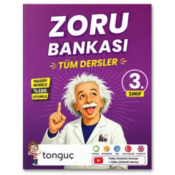 3. Sınıf Tüm Dersler Zoru Bankası - MAARİF MODEL Tonguç Yayınları